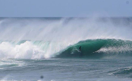 Nicaragua surf outside reef popoyo